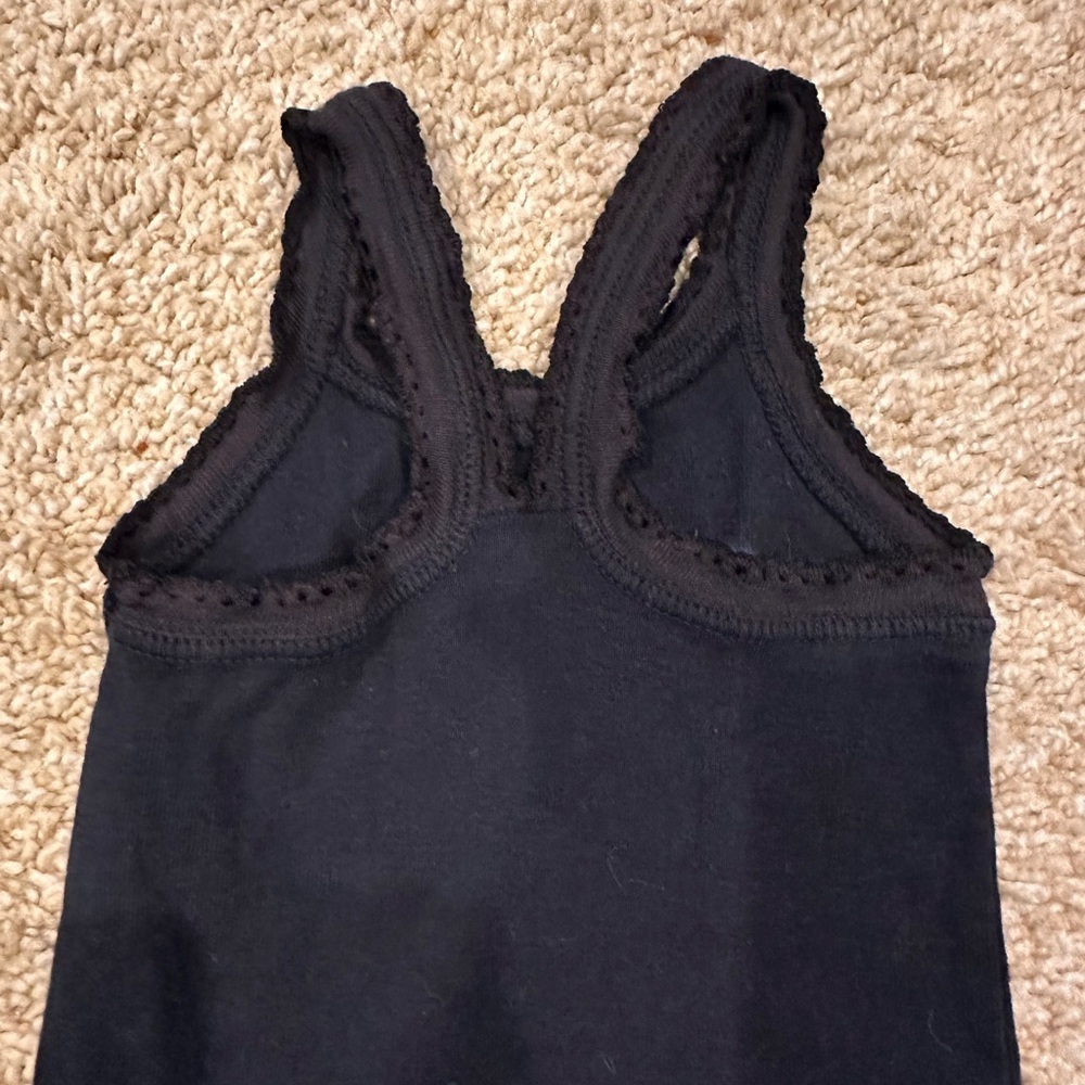 *Vintage* Denny’s!  Zinnias Navy Blue Dress - Picture 8 of 11